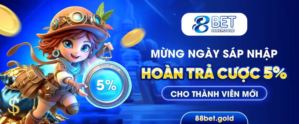 banner 88bet hoàn trả cược cho thành viên